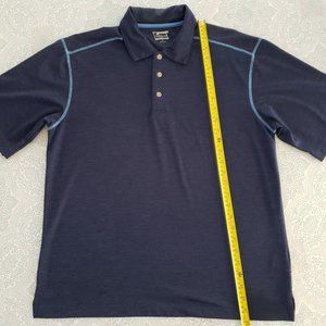 Spyglass Pebble Beach Performance Luxury Golf Polo Blue Medium